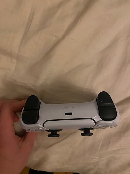 PS5 Kontroll Vit – Nyskick – TMR Uppgraderad