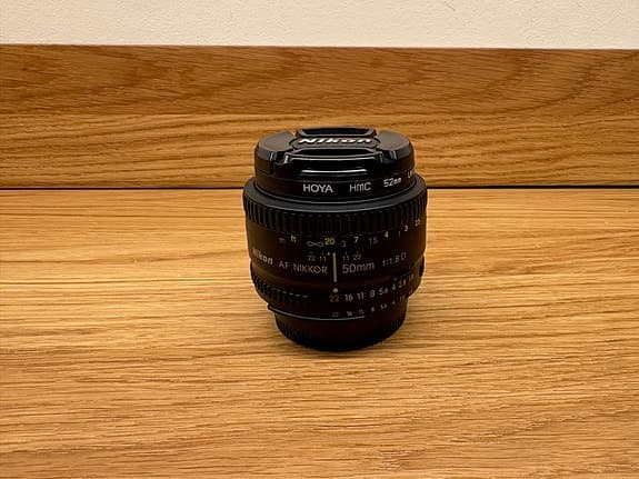Nikon AF Nikkor 50mm f/1.8D + UV-filter