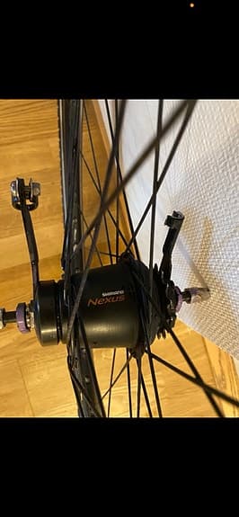 Shimano cykelhjul med 7väx och tillbehör