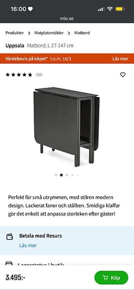 Klaffbord mio Uppsala