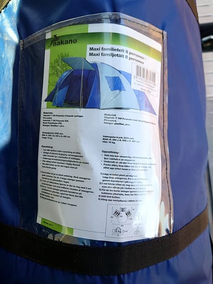 Nakano familjetält 8 personers "Nytt
