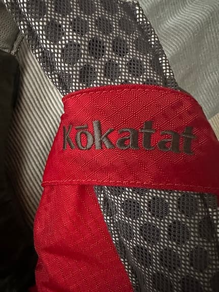 Kokatat Neptune flytväst XL/XXL röd/grå med kniv.