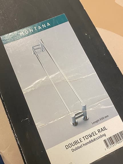 Handdukshängare Miller Montana dubbel 63 cm krom