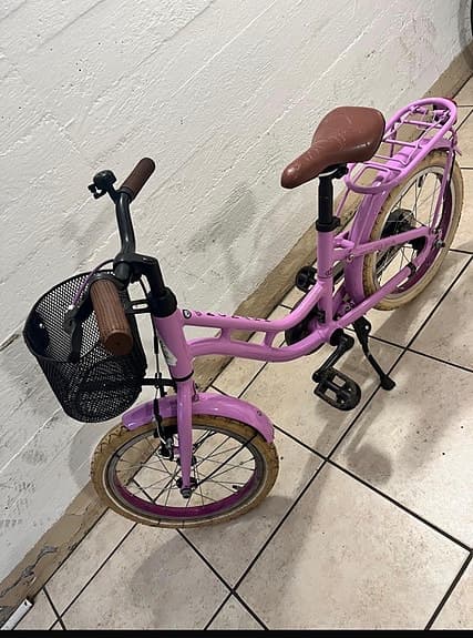 Monarki barncykel 16" rosa