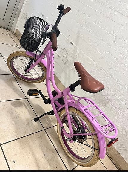 Monarki barncykel 16" rosa