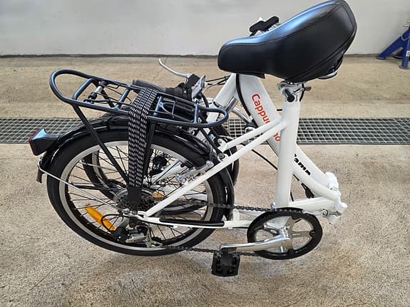 GoCamp Cappuccino hopfällbar campingcykel