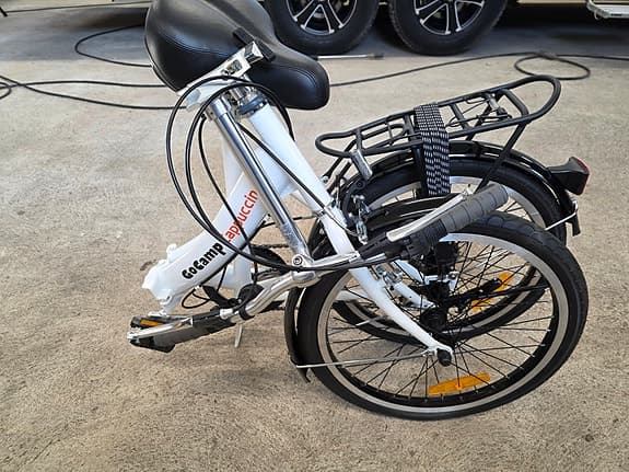 GoCamp Cappuccino hopfällbar campingcykel