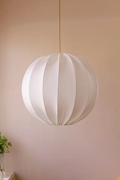 Lampverket Myrull taklampa 50 cm + vit textilsladd