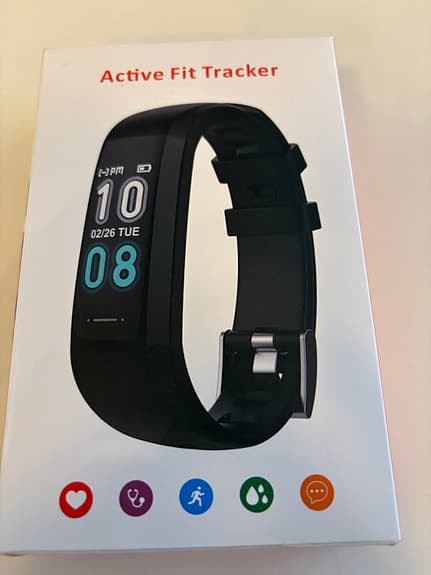 HitFit Pro Active Fit Tracker aktivitetsarmband svart