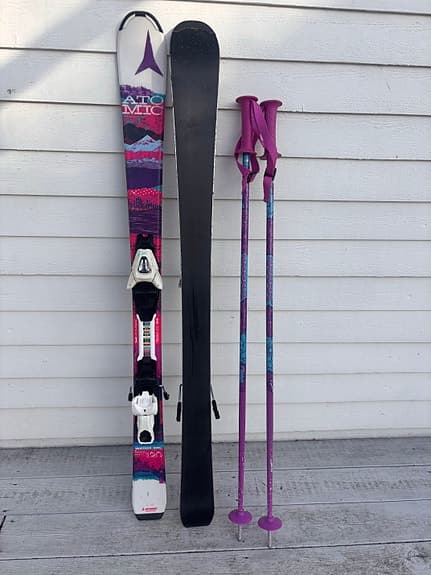 ZMAC slalomskidor med stavar lila