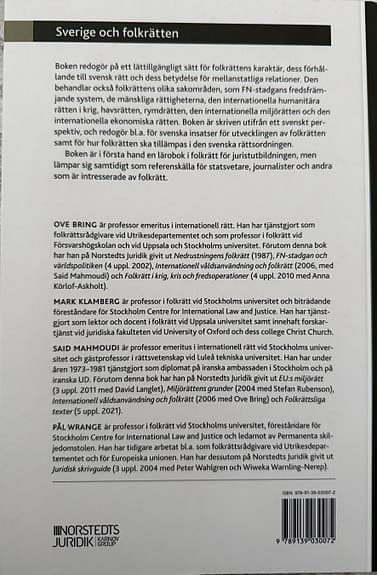 Sverige och folkrätten juridik bok