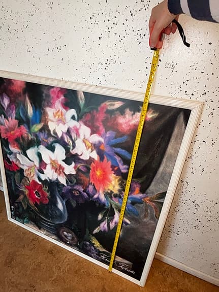 Floreal Takata tavla blomstermotiv 104x104 cm.