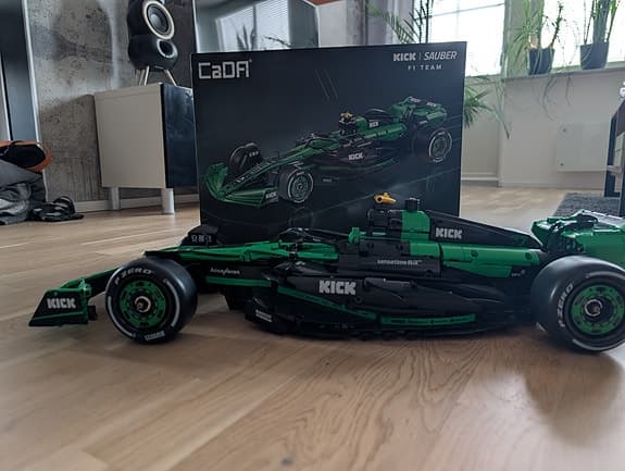 Byggblocksbil Kick Sauber F1