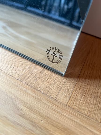 Gustavsberg spegel med belysning