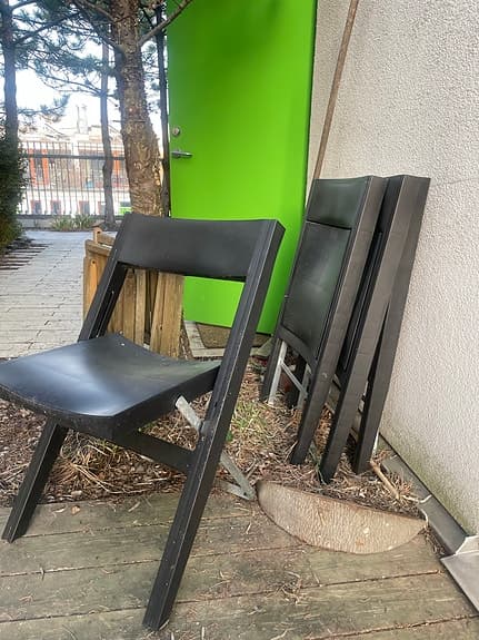 Sennik, Fällstol svart x4