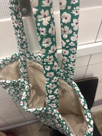 Konges Sløjd tygväska blommig grön