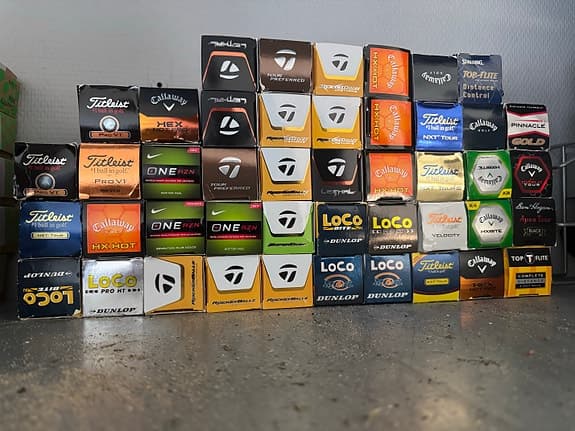 145st Blandade märken golfbollar flerpack