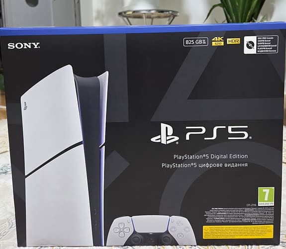 Sony Playstation 5 Digital Edition spelkonsol 825 GB vit