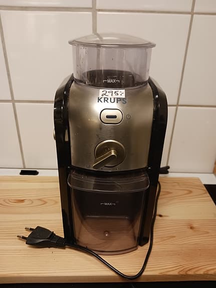 Krups kaffekvarn elektrisk svart