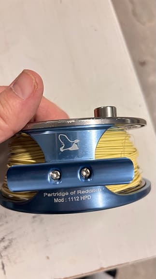 Partridge of Redington flugrulle för laxfiske klass 10-11. flugrulle blå