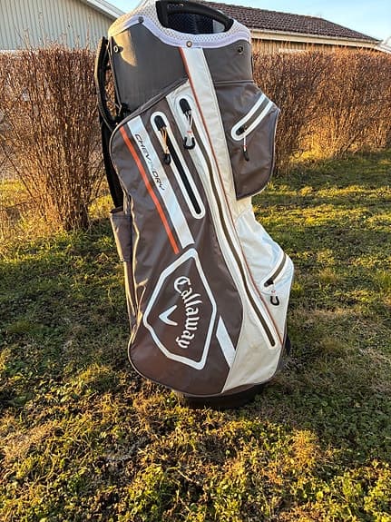 Callaway golfbag grå vit orange