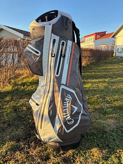 Callaway golfbag grå vit orange