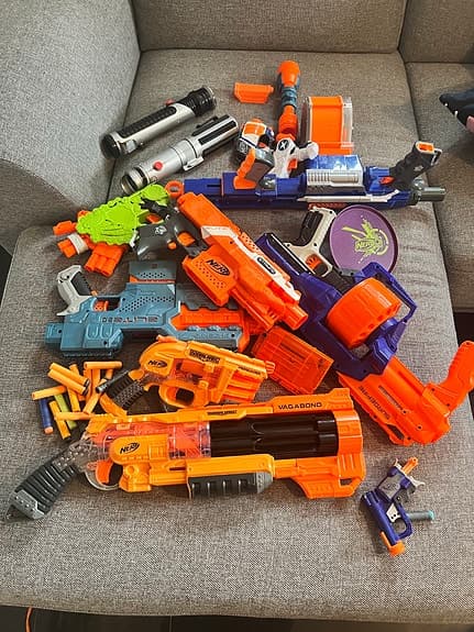 Nerf leksaksvapen set med pilar
