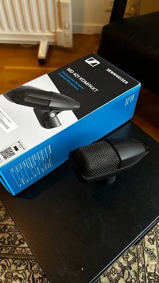 Sennheiser MD 421 Kompakt - dynamisk mikrofon, svart