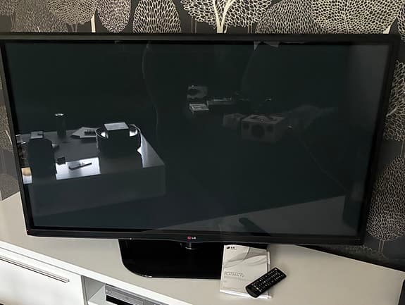 LG plasma tv svart 46 tum