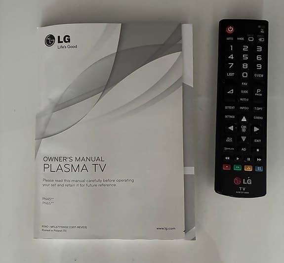 LG plasma tv svart 46 tum