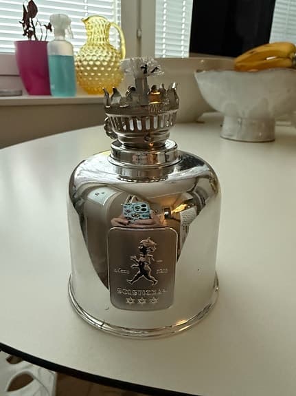 &Tradition oljelampa silverfärgad metall