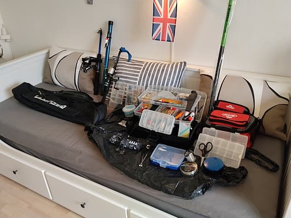 Komplett fiske utrustning