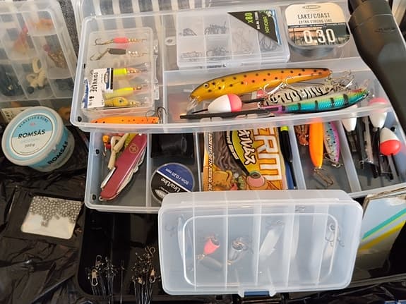 Komplett fiske utrustning