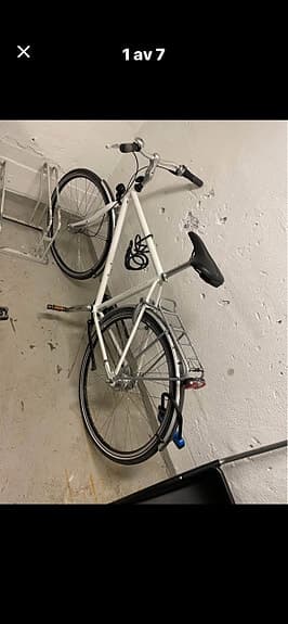Skeppshult Elit hybridcykel 53 cm 28" unisex vit