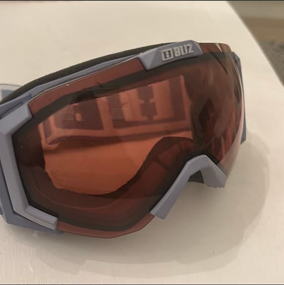 Bliz skidglasögon blå med orange lins