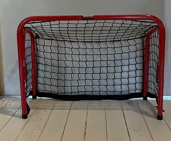 Ishockeymål rött hopfällbart