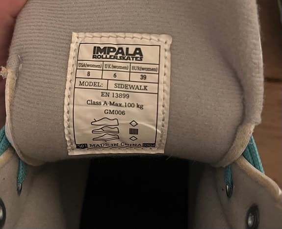 Impala Sidewalk rullskridskor 39