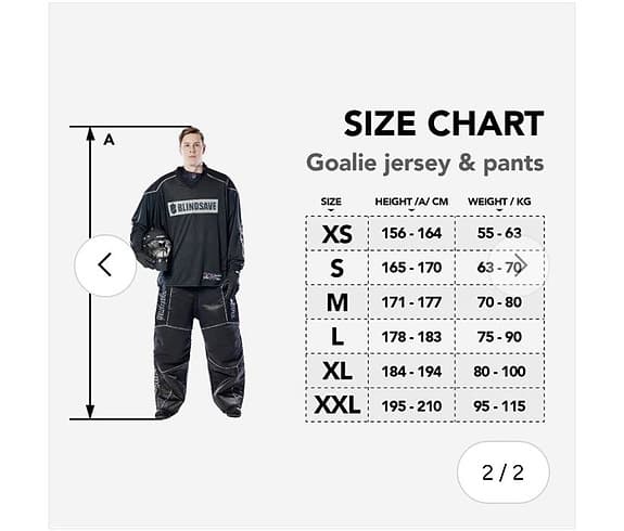 Blindsave målvaktsbyxa innebandy vit/svart