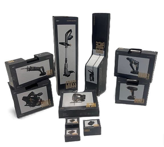 Batteri drivna  verktyg   Skruvdragare , borrmaskin Grästrimmer och häcksax set