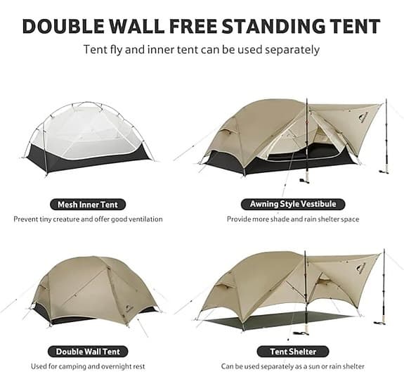 Naturehike Mongar UL 2 tält