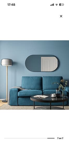 IKEA spegel lindbyn svart