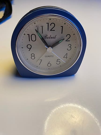 Betvil väckarklocka blå
