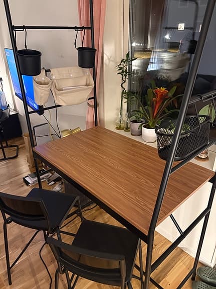 IKEA Håverud Barbord samt 2 barstolar STIG