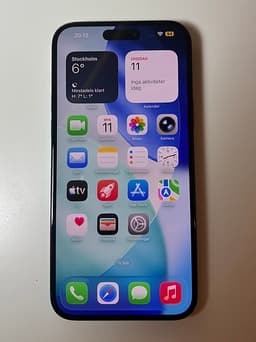 iPhone 15 Plus 128 GB Svart