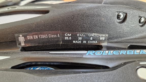 Rollerblade inlines rullskridskor storlek 39 grå svart