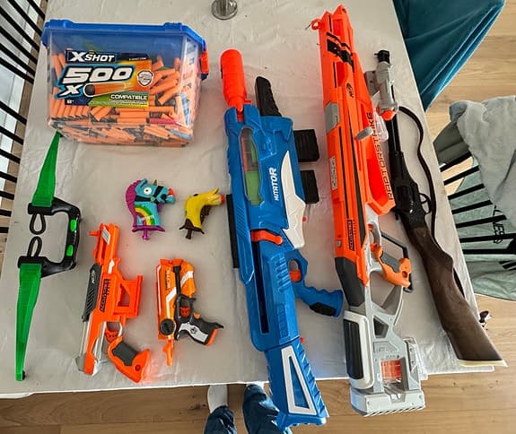 Nerf leksaksvapen