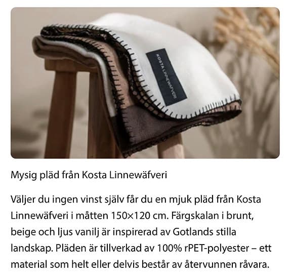 Pläd, helt ny!