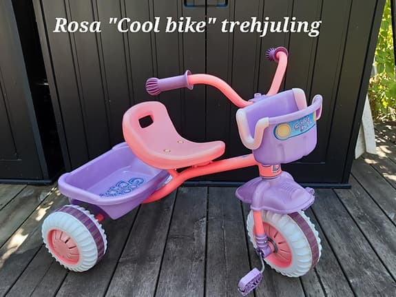 Rosa "Cool bike" trehjuling