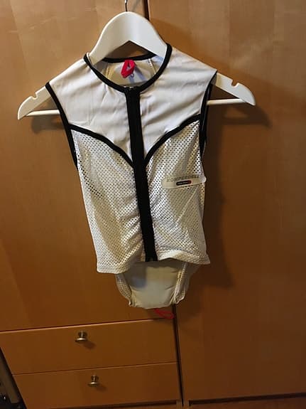 Komperdell ryggskydd väst och ryggskyddsbälte vit