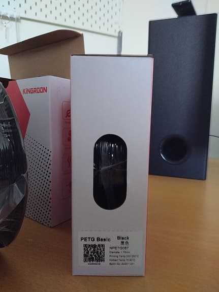 Super billigt & bra | Svart PETG 3D-filament | 2kg totalt